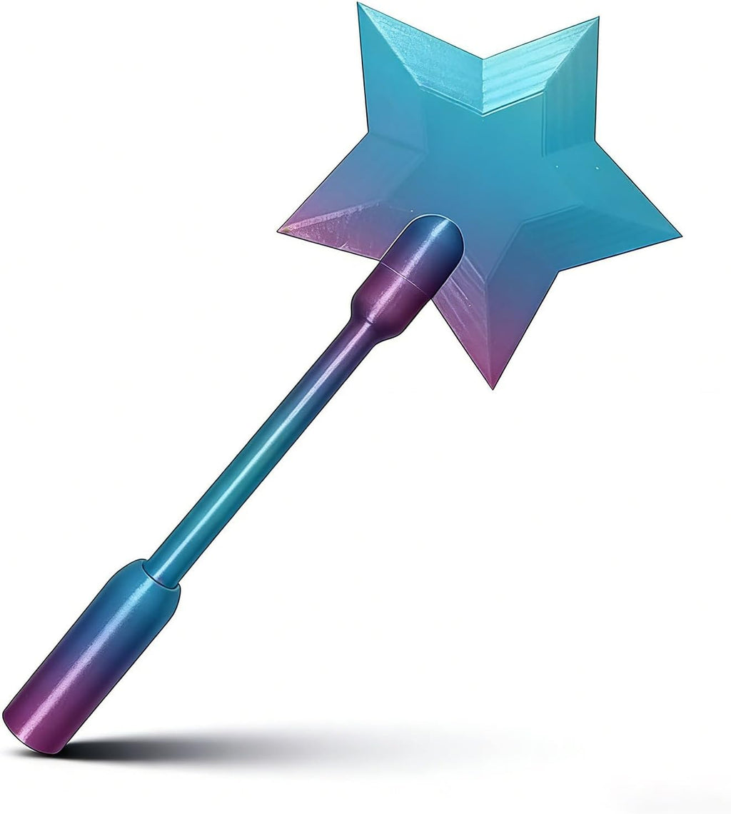 3D Printed Credit Card Wand Tap to Pay, Magic Fairy Pay Wand (Blue)