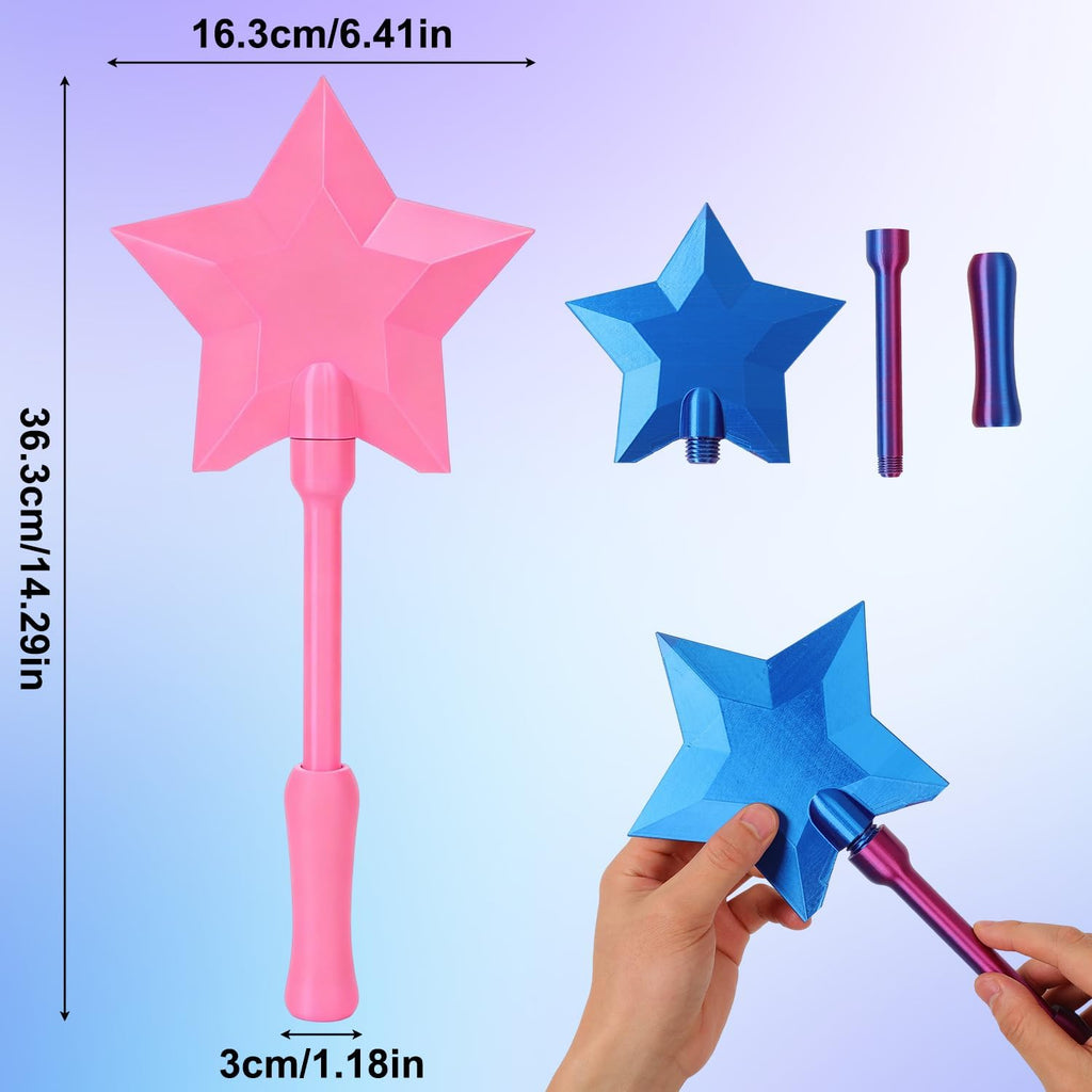 3D Printed Credit Card Wand Tap to Pay, Magic Fairy Pay Wand (Blue)
